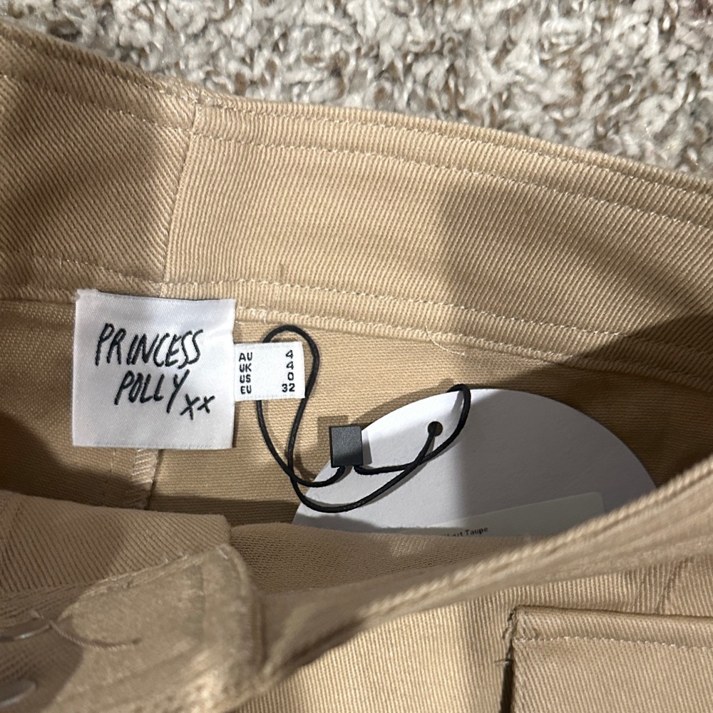 Princess Polly Beige Cargo Shorts - Picture 2 of 4